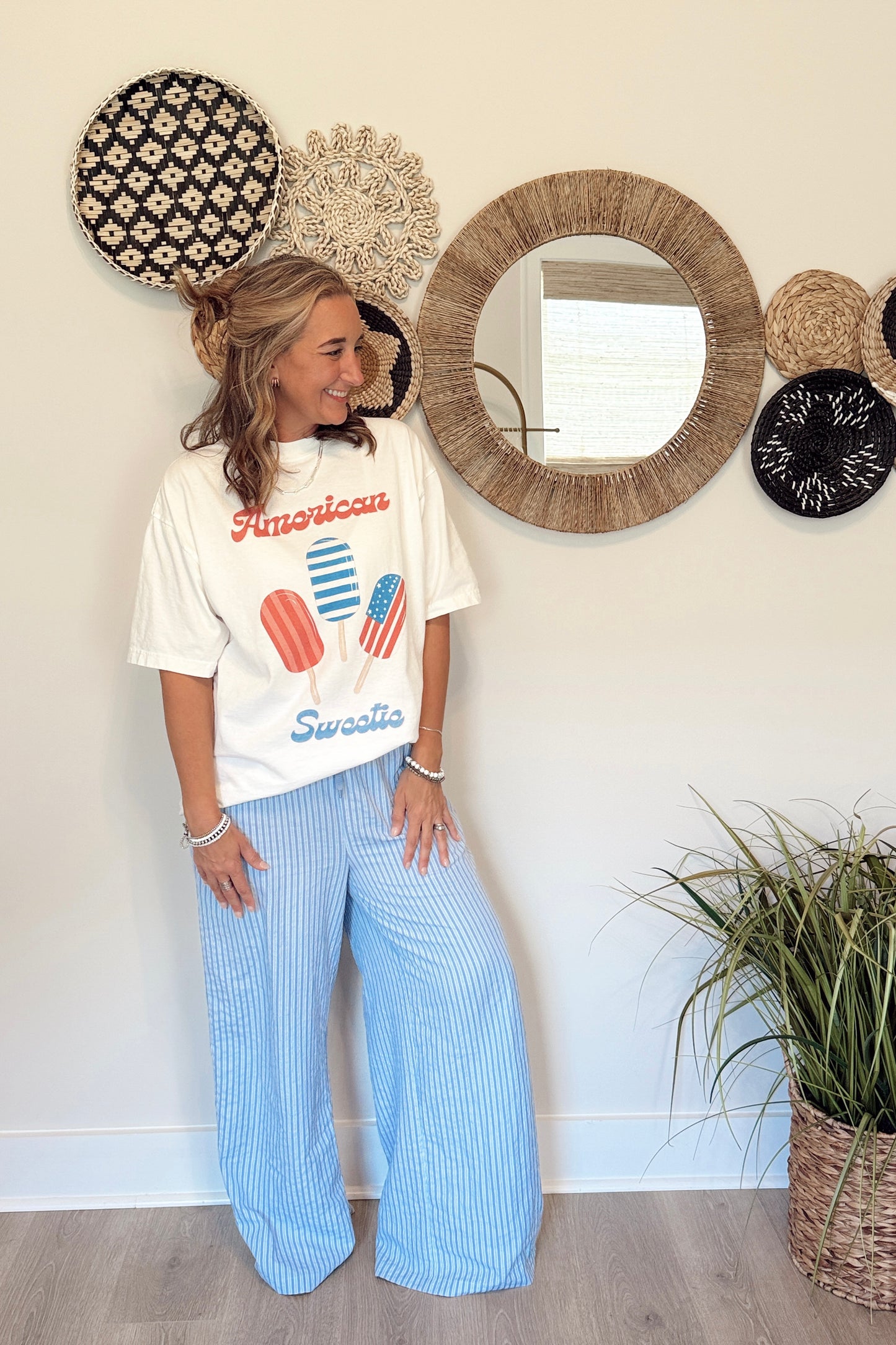 The Anna Lace Trim Pant
