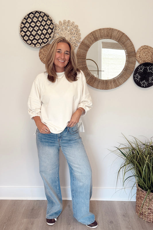 The Courtney Classic Half Sleeve Top