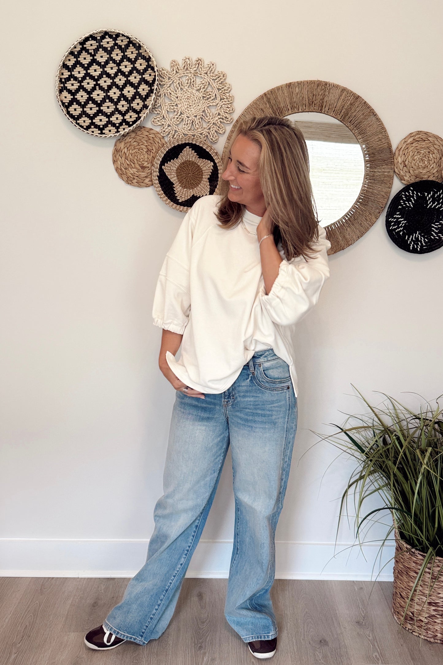 The Courtney Classic Half Sleeve Top