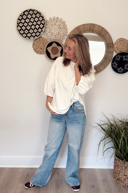 The Courtney Classic Half Sleeve Top