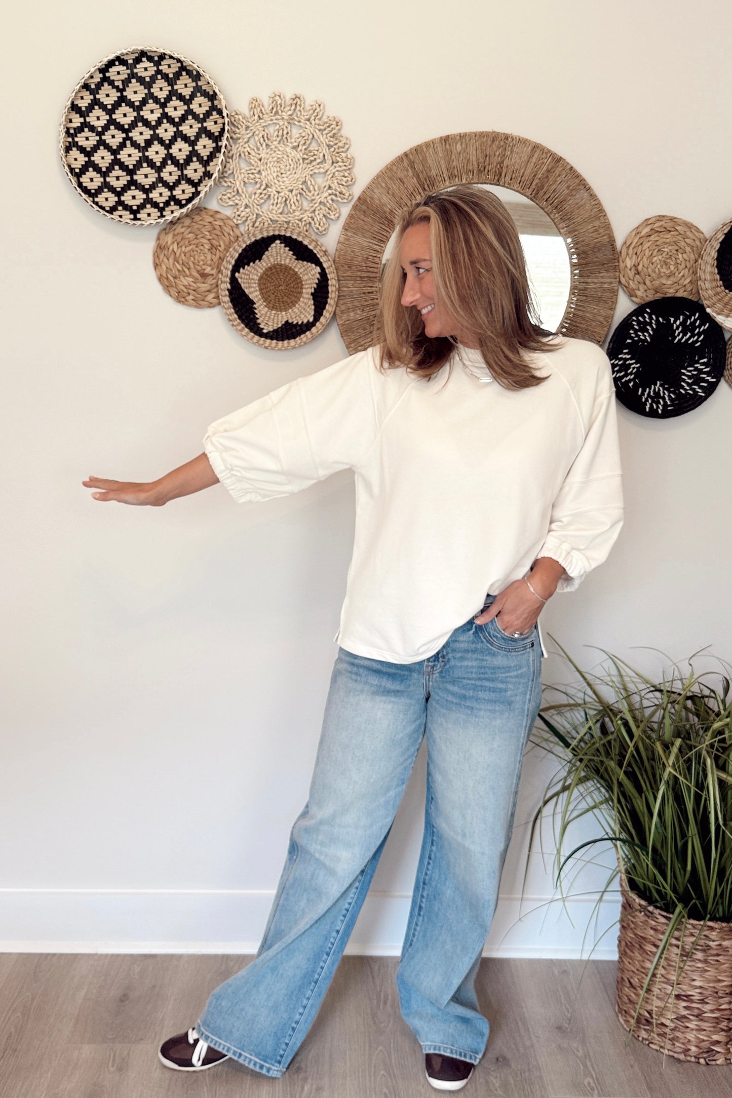 The Courtney Classic Half Sleeve Top