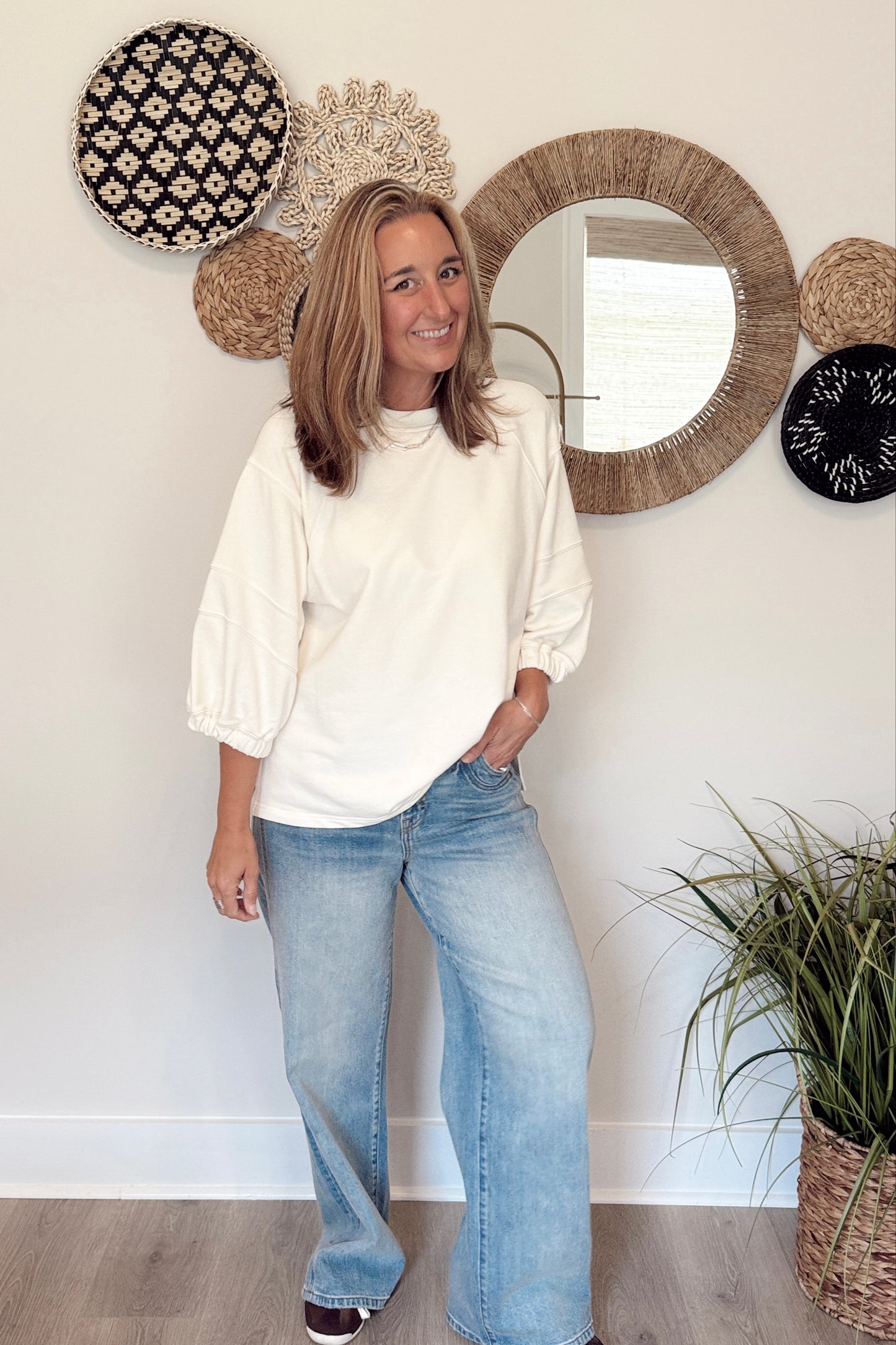 The Courtney Classic Half Sleeve Top