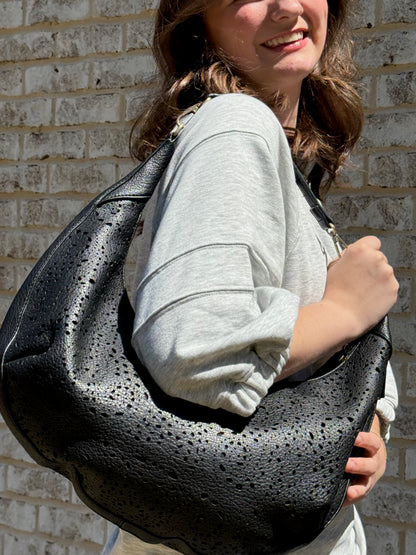RHEA SLOUCHY CRESCENT BAG
