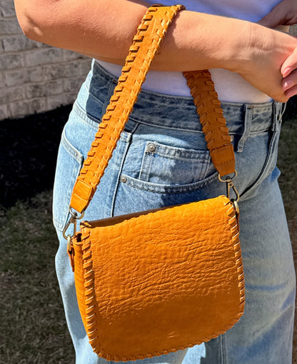 ANNIE WHIPSTITCH SADDLE CONVERTIBLE/ CROSSBODY