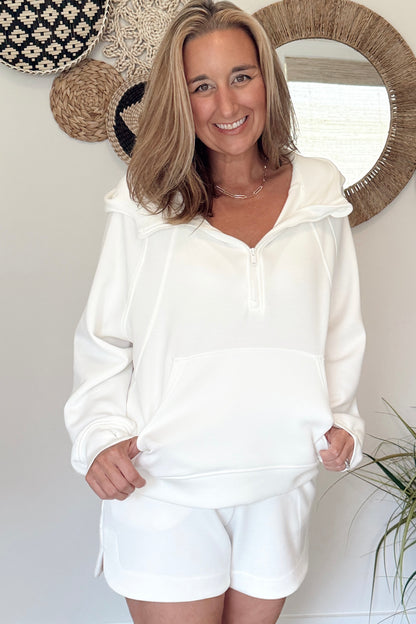 The Kimber Quarter Zip Scuba Hoodie