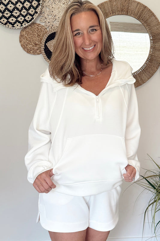 The Kimber Quarter Zip Scuba Hoodie