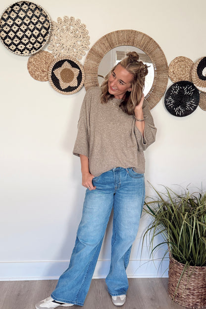 KK Crew Neck Oversized Sweater