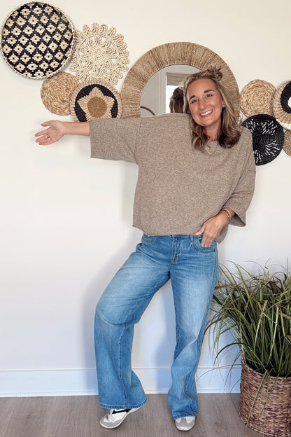 KK Crew Neck Oversized Sweater
