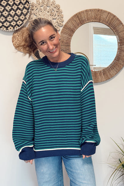 The Adi College Stripe Sweater