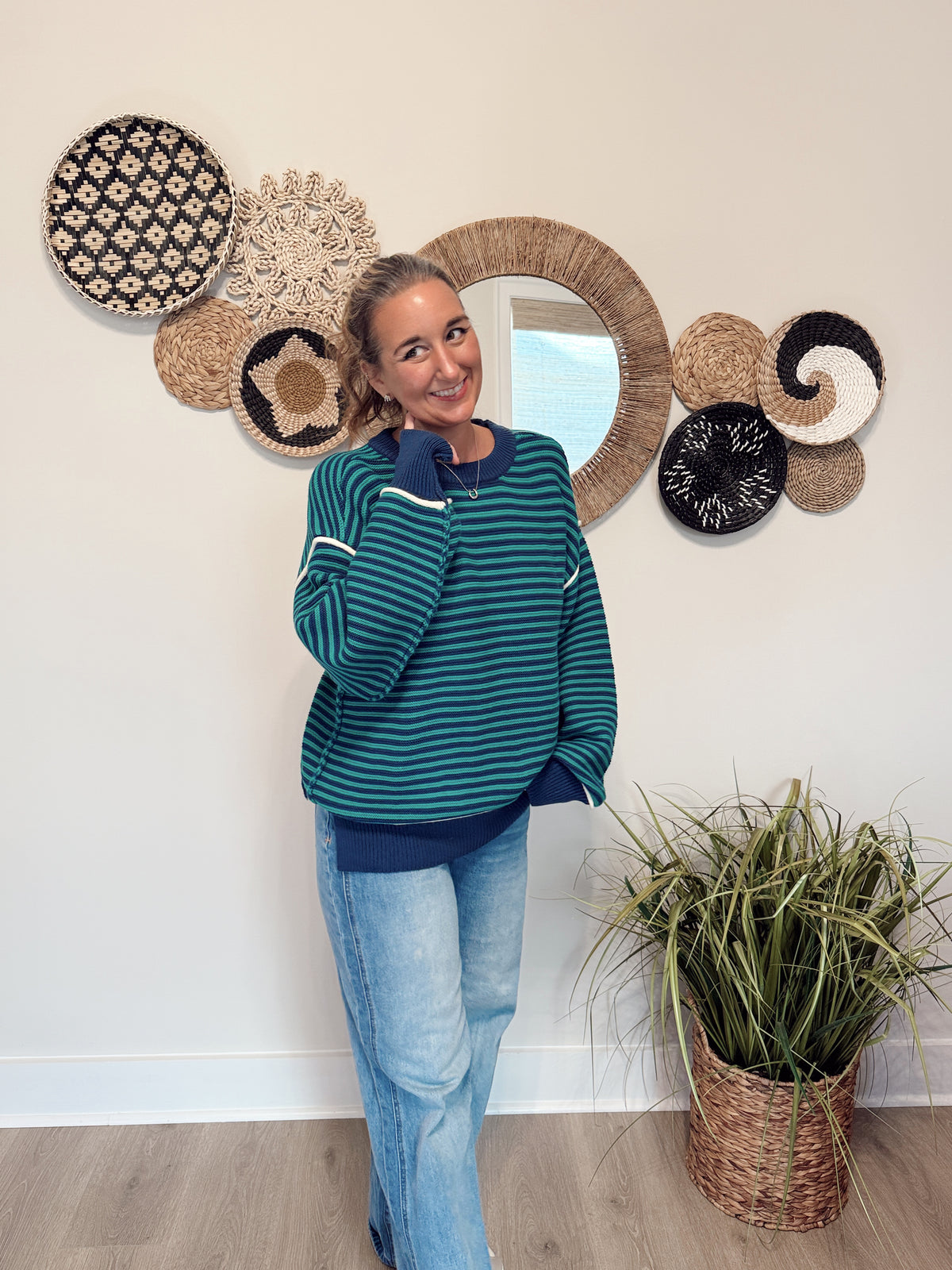 The Adi College Stripe Sweater