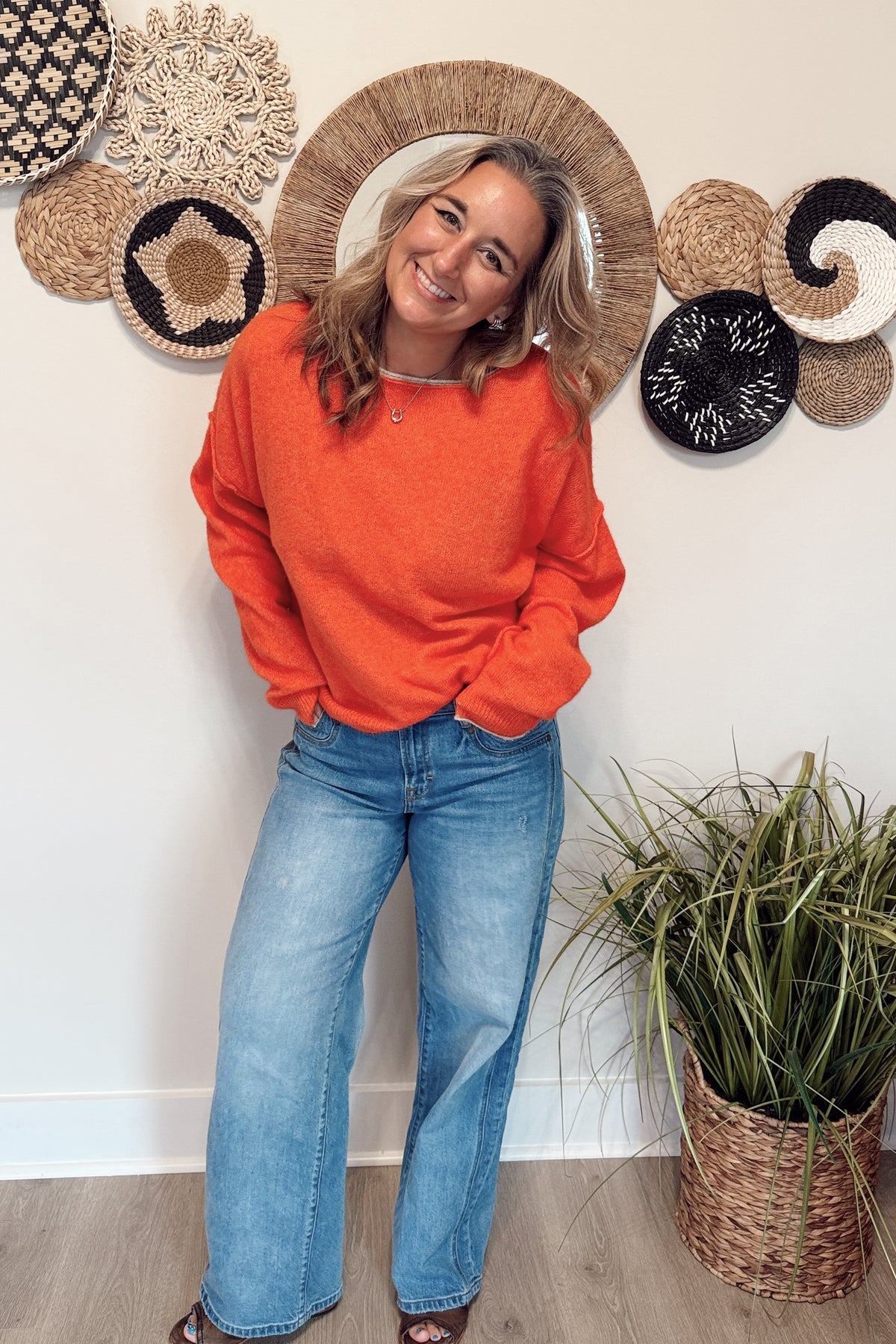 The Jordyn Rolled Edge Sweater