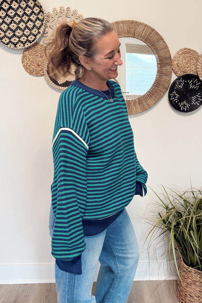 The Adi College Stripe Sweater