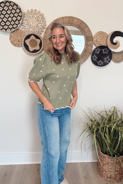The Lisa Polkadot Sweater