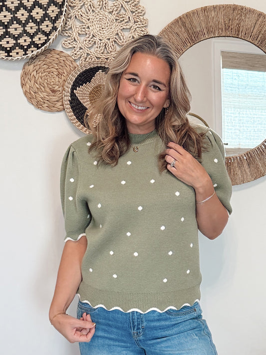 The Lisa Polkadot Sweater