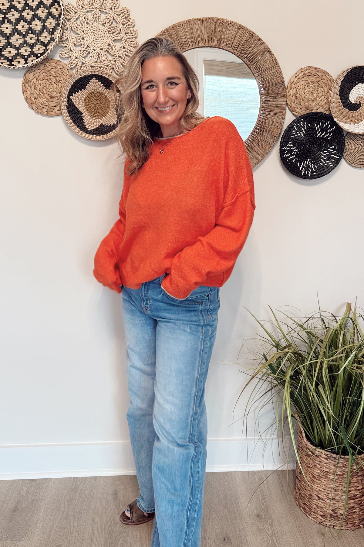 The Jordyn Rolled Edge Sweater