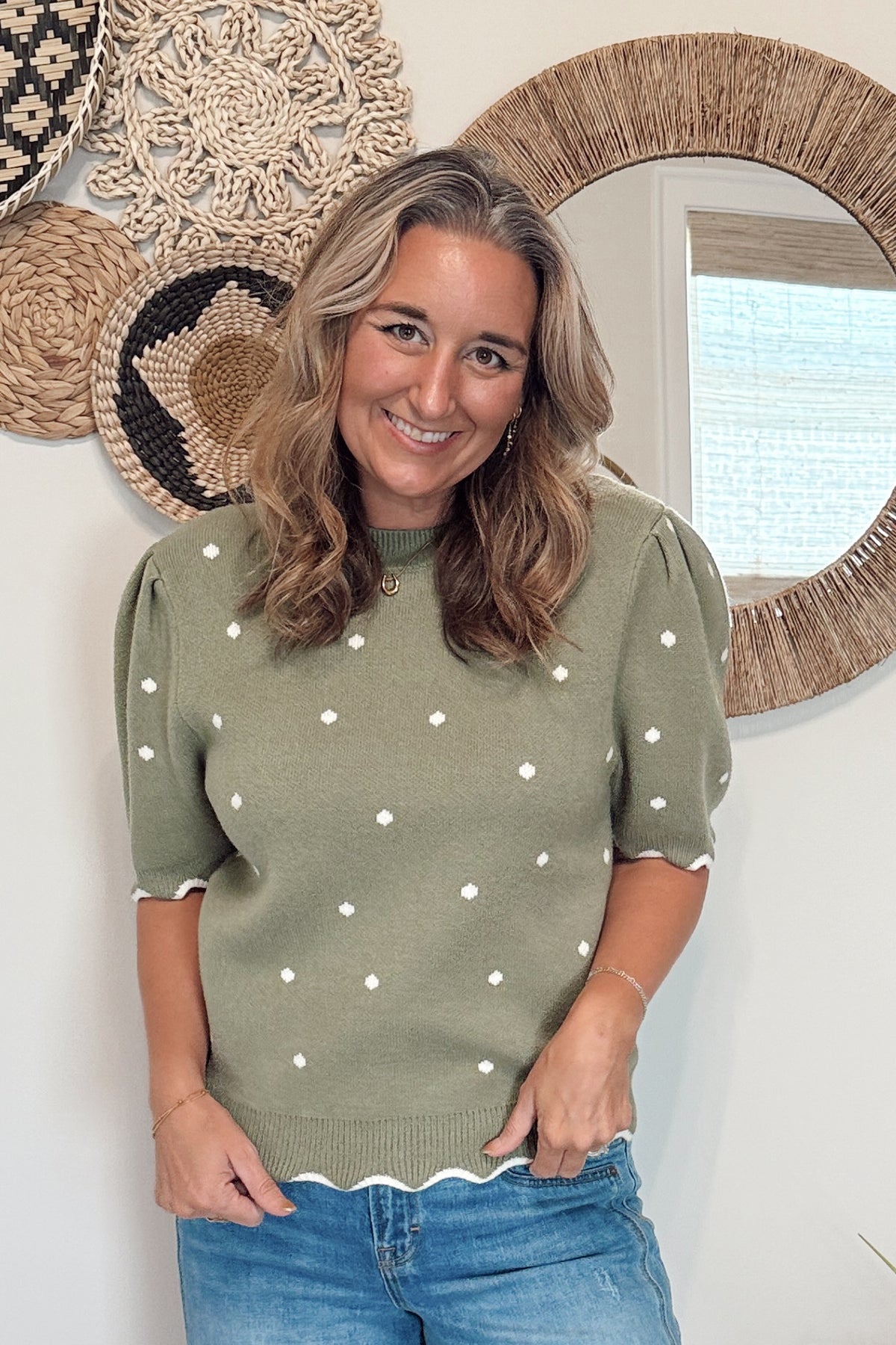 The Lisa Polkadot Sweater