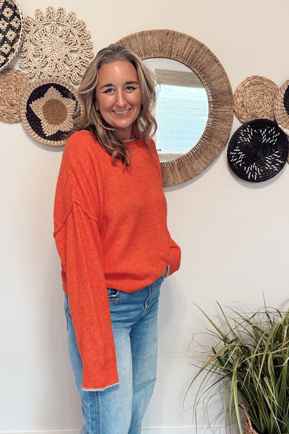 The Jordyn Rolled Edge Sweater