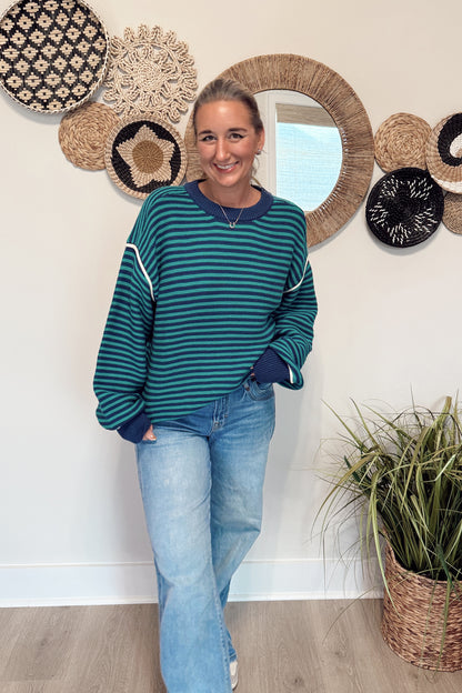 The Adi College Stripe Sweater