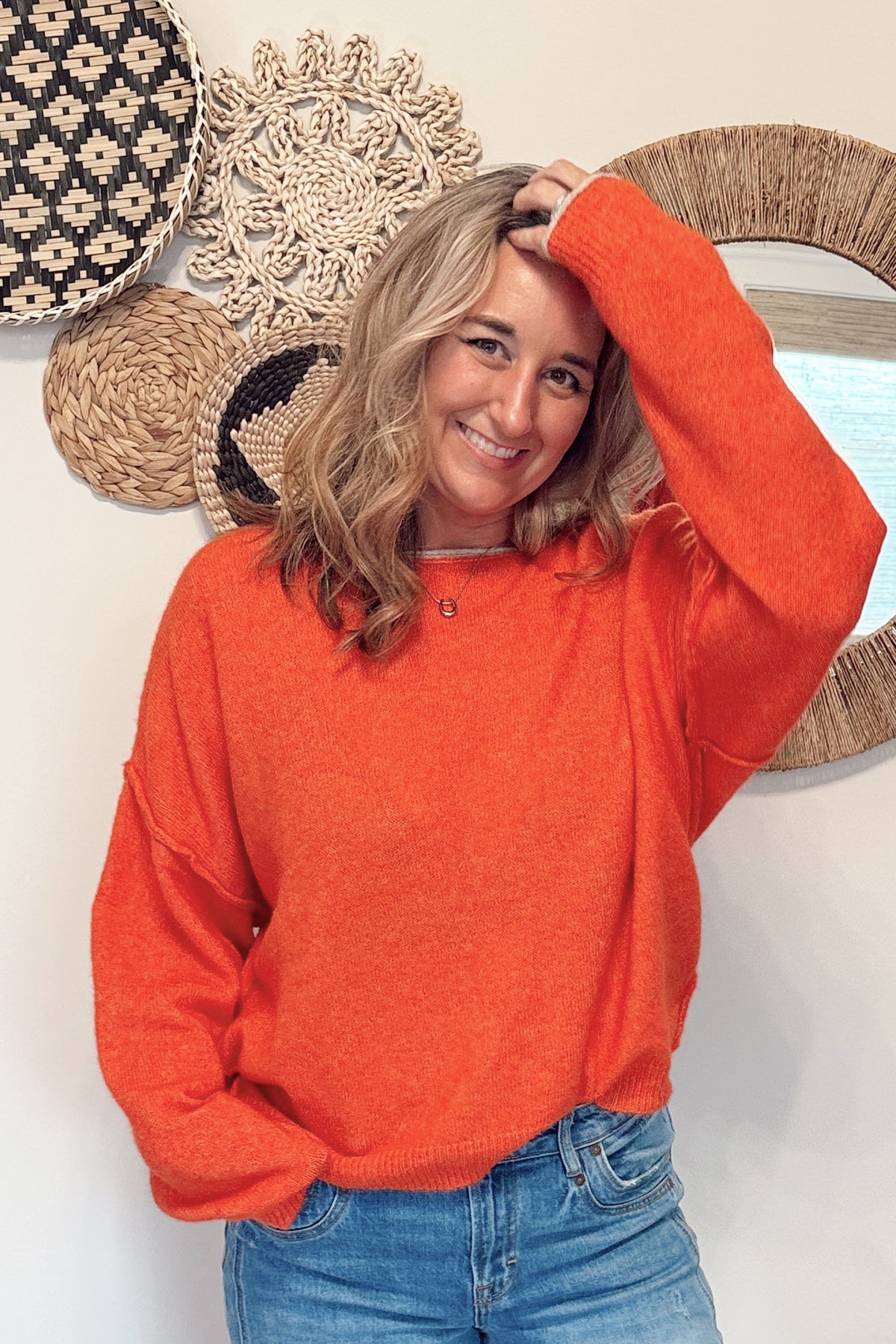The Jordyn Rolled Edge Sweater