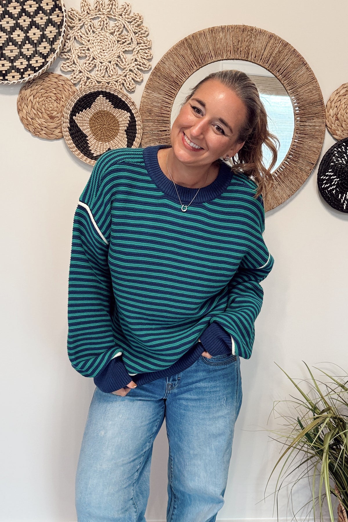 The Adi College Stripe Sweater