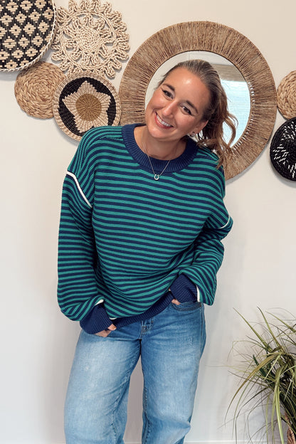 The Adi College Stripe Sweater