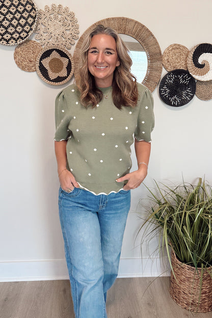The Lisa Polkadot Sweater