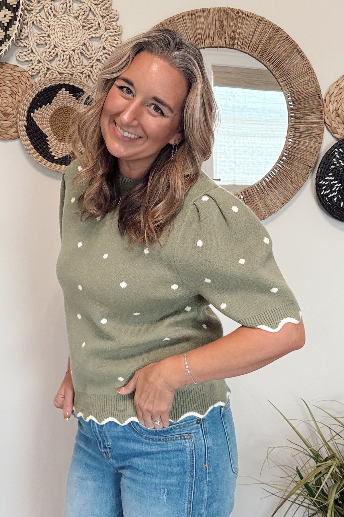 The Lisa Polkadot Sweater
