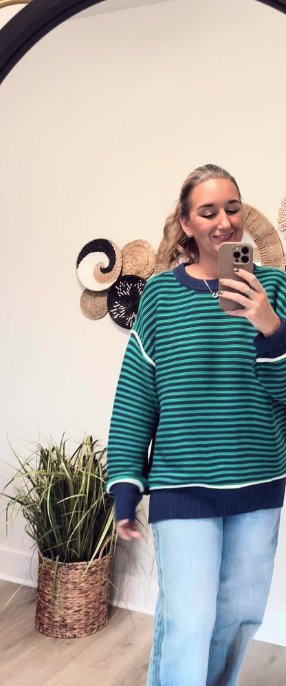 The Adi College Stripe Sweater