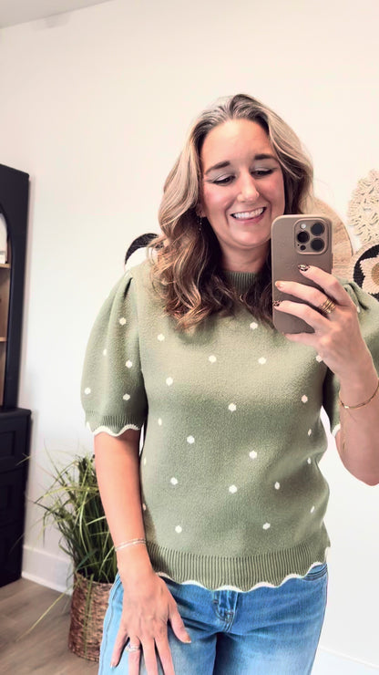 The Lisa Polkadot Sweater